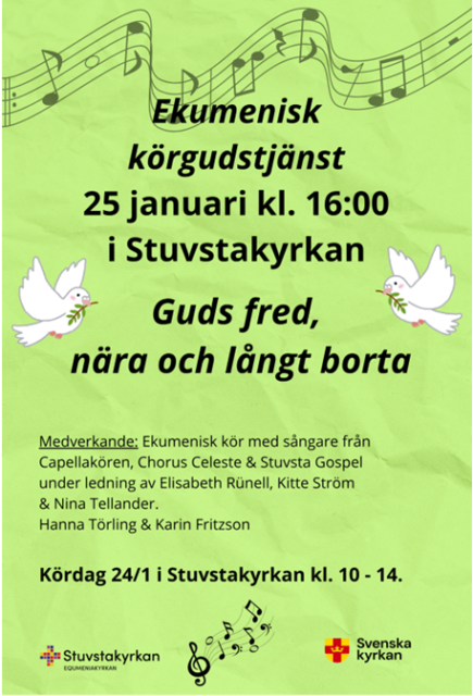 Välkommen till ekumenisk körgudstjänst!