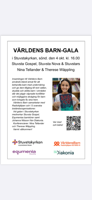 Välkomna till gala för Världens barn